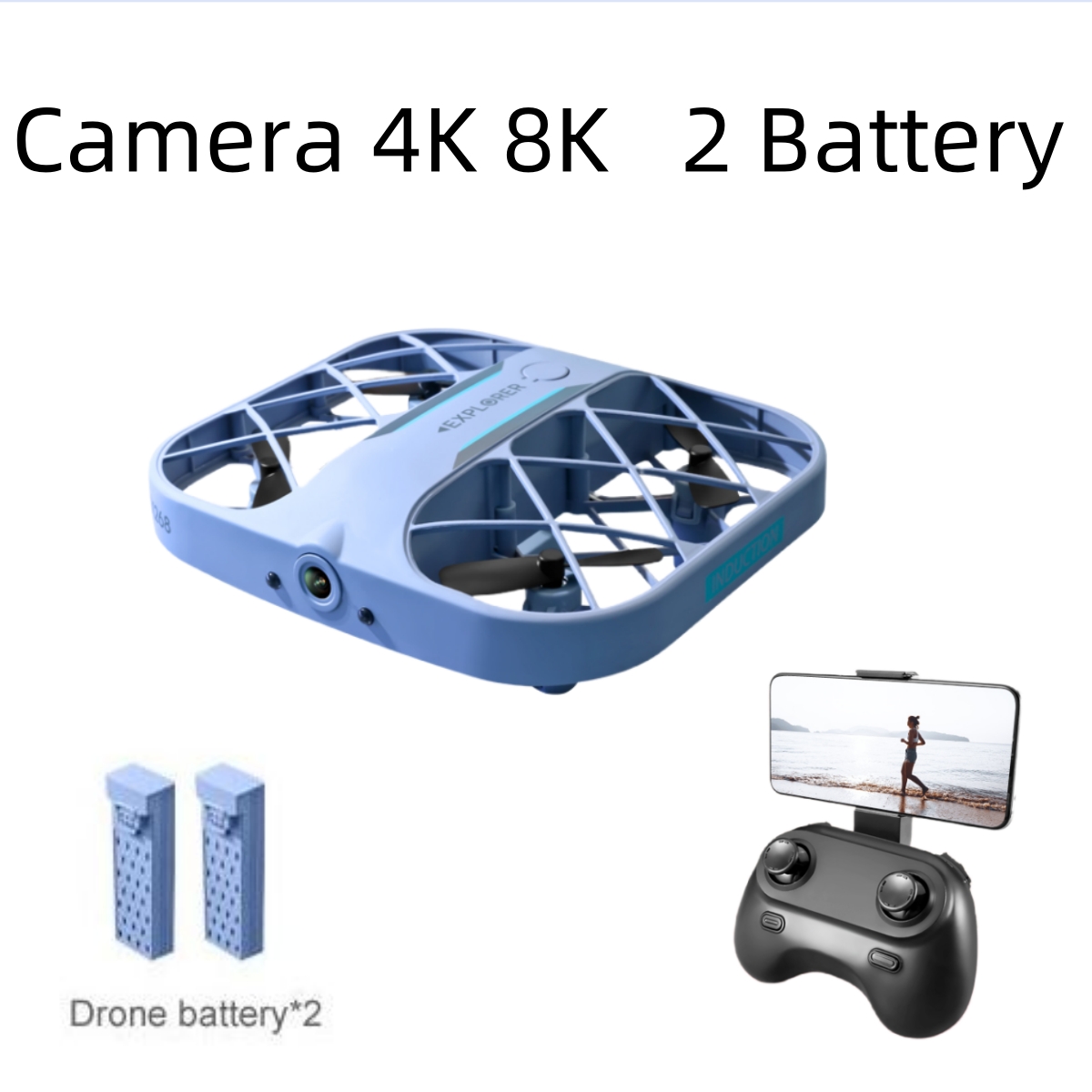 طائرة JJRC H107 FPV RC بدون طي - مراجعة Drone Cinematic وسعره